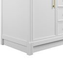 James Martin Bellshire 120" Single Bathroom Vanity, Bright White