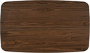 Arley Modern Dining Table For 4 Walnut Brown Solid Wood