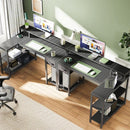 47 Inch L Shaped Gaming Computer Desk Power Outlets Plus