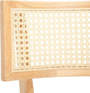 Dining Chair Natural Finish With Cane Detail Cushions