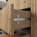 Multi-Functional Three-Drawer MDF Nightstand, Perfect for Storing Items of Different Heights, A Perfect Combination of Nature and Fashion, With Product Dimensions of 19*15.7*17.5 inches