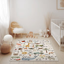Space & Rockets Rug / World map Area Rug