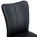 Modern Black PU Chair Set - Sleek Design with Black Metal Legs - Ideal for Various Venues
