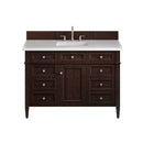 James Martin Brittany 48" Single Bathroom Vanity, Burnished Mahogany