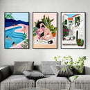 Abstract Beach Canvas Print