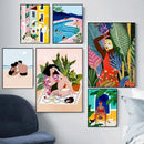 Abstract Beach Canvas Print