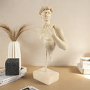 Abstract beige david bust resin sculpture living room decor