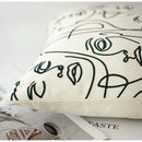 Abstract beige textured pillow cover living room leather accents
