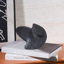 Abstract black glossy geometric ceramic gyroscope ornaments living room