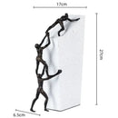 Abstract black & gold gymnast metal handicraft figure living room decor