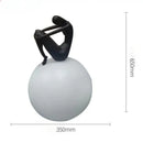 Abstract black & red ball holding character resins lamp living room