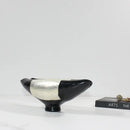 Abstract black & silver decorbites elliptic resin flower pot living room