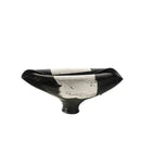 Abstract black & silver decorbites elliptic resin flower pot living room