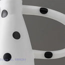Abstract black & white ceramic vase set living room white spots