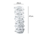 Abstract black & white irregular bumps resin vase living room decor