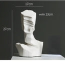 Abstract black & white resin decoration geometric living room sculpture