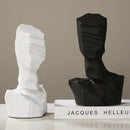 Abstract black & white resin decoration geometric living room sculpture