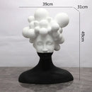 Abstract black & white woman figurine resin sculpture living room decor