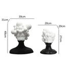 Abstract black & white woman figurine resin sculpture living room decor