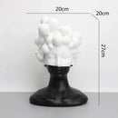 Abstract black & white woman figurine resin sculpture living room decor