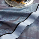 Abstract blue & gray 1500tc jacquard egyptian cotton bedding set bedroom