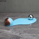 DecorBites™ Blue Liquid Ornaments Abstract Crafts Desk Sculpture Room Decoration