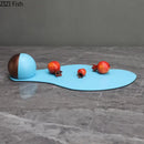 DecorBites™ Blue Liquid Ornaments Abstract Crafts Desk Sculpture Room Decoration