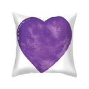 DecorBites™ Blue Purple Polyester Pillow Case Throw Pillow Cover for Home Office Bedroom Sofa
