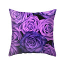 DecorBites™ Blue Purple Polyester Pillow Case Throw Pillow Cover for Home Office Bedroom Sofa