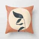 Abstract botanical earthy decorative pillowcase living room cushion cover