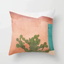 Abstract botanical earthy decorative pillowcase living room cushion cover