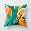 Abstract botanical earthy decorative pillowcase living room cushion cover