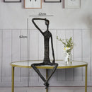 Abstract bronze metal human sculpture set living room decor