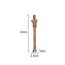 Abstract bronze sculpture set living room gold plated figure decor