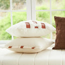 Abstract burnt orange line art pillow cover living room decor