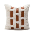 Abstract burnt orange line art pillow cover living room decor