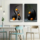 Abstract Canvas Print Set 3D Sculpture Art