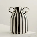 Abstract Ceramic Hydroponic Vase Black