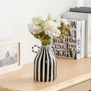 Abstract Ceramic Hydroponic Vase Black