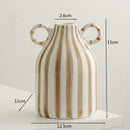 Abstract Ceramic Hydroponic Vase Black