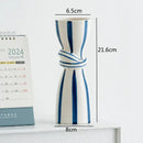 Abstract Ceramic Hydroponic Vase Black
