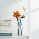 Abstract Ceramic Hydroponic Vase Black