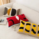 Abstract earthy embroidery pillow cover living room decor
