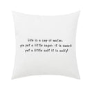 Abstract geometric print white & black pillow cover living room decor