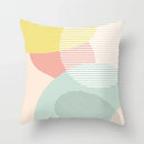 Abstract geometric stitch print pillow cover living room decor