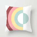 Abstract geometric stitch print pillow cover living room decor