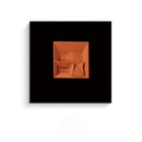 Abstract geometric wall decoration orange & white living room art pieces