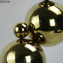 Abstract golden balls geometric metal sculpture living room decor
