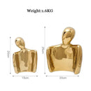 Abstract golden eagle resin statue living room decor