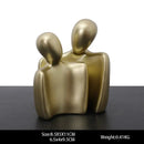 Abstract golden eagle resin statue living room decor